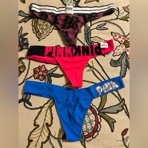NWT VS pink thong panties